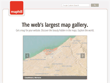 Tablet Screenshot of maphill.com